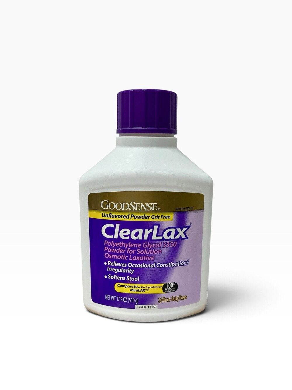 GOODSENSE ClearLax Polyethylene Glycol 3350, 17.9 Oz